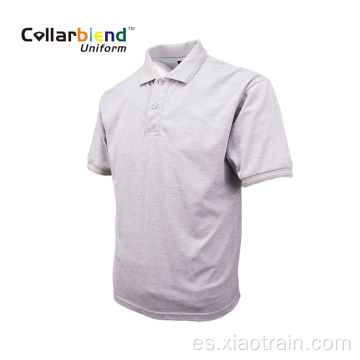 Camiseta blanca en blanco cómoda del polo de la nueva moda